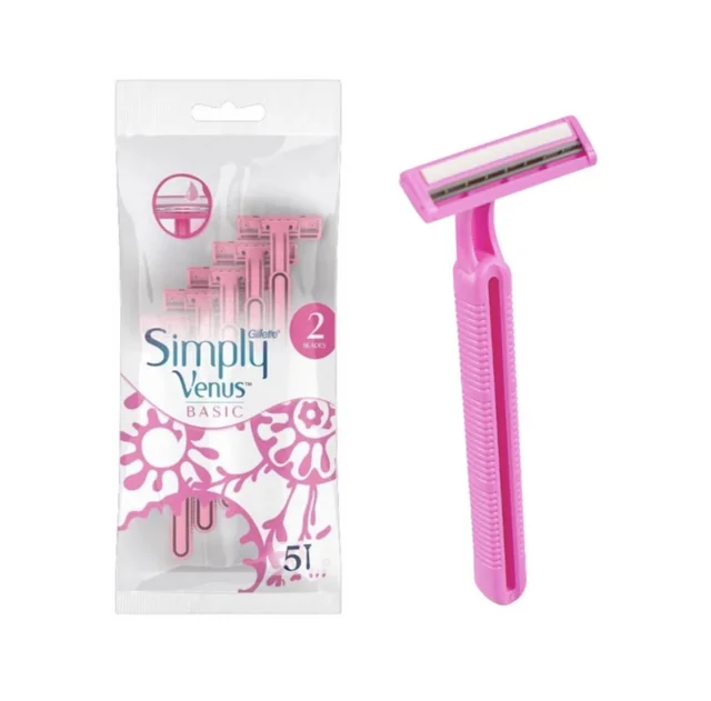 خود تراش ژیلت مدل simply venus بسته 5 عددی